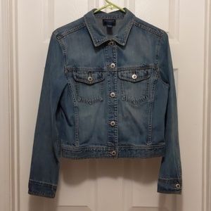 Ann Taylor Jeans Denim Jacket Size L